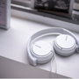 Sony MDR-ZX110APW Auriculares de Diadema con Micrófono, Blanco